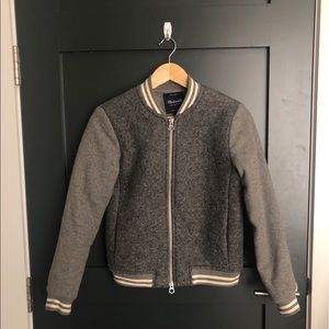 Madewell Varsity Bomber with Sherpa Lining